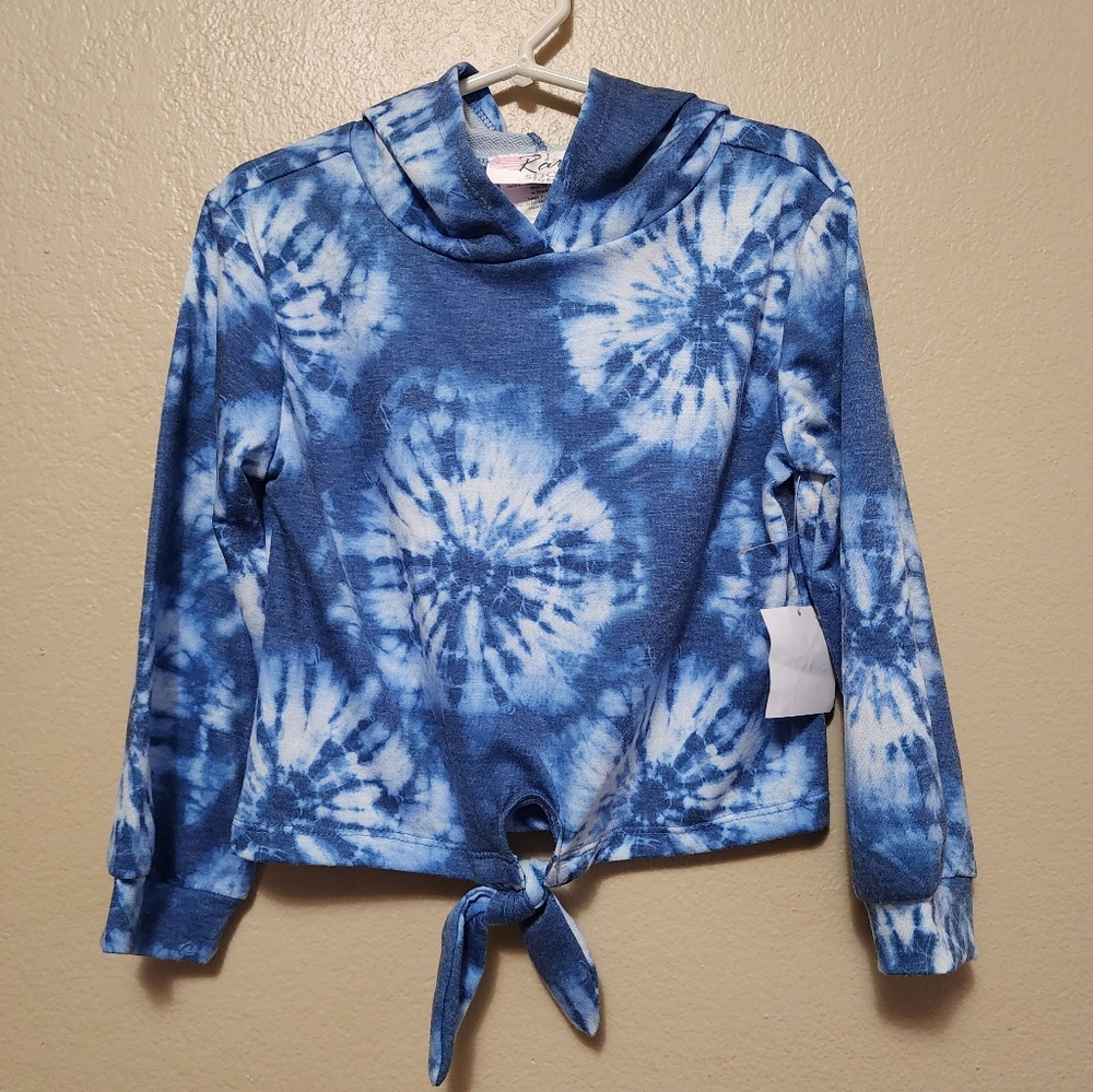 Rare Editions Blue and White Long Sleeve Tee